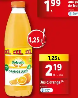 Lidl Solevita Jus d’orange offre