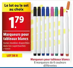 Lidl Crelando Marqueurs pour tableaux blancs offre
