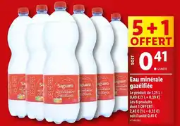 Lidl Saguaro Eau minérale gazéifiée offre
