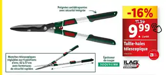 Lidl PARKSIDE Taille-haies télescopique offre