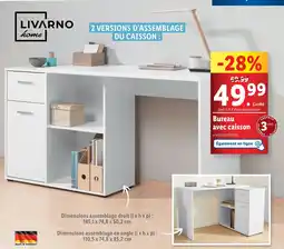 Lidl LIVARNO home Bureau avec caisson offre