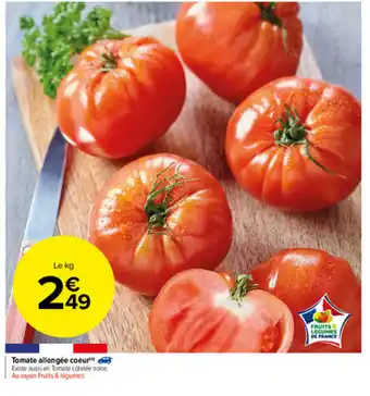 Carrefour Market Tomete allongée coeur offre
