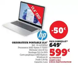 Super U Hp - ordinateur portable 15,6 offre