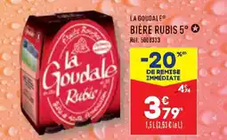 ALDI LA GOUDALE® BIÈRE RUBIS 5°✪ offre