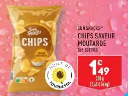 ALDI SUN SNACKS CHIPS SAVEUR MOUTARDE offre