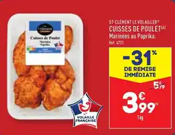 ALDI ST-CLÉMENT LE VOLAILLERⓇ CUISSES DE POULET(A) offre