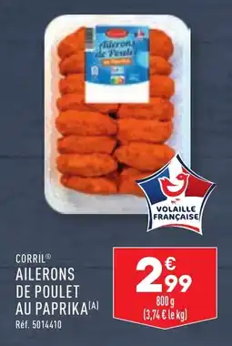 ALDI CORRIL® AILERONS DE POULET AU PAPRIKA (A) offre