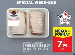 ALDI ST-CLÉMENT LE BOUCHER® 2 RÔTIS FILET DE PORC(B) offre