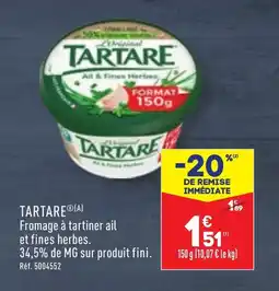 ALDI TARTARE offre