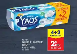 ALDI NESTLÉ® YAOURT À LA GRECQUE YAOS®(A) offre