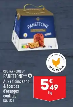ALDI CUCINA NOBILE® PANETTONE** offre