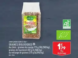 ALDI SIMPLEMENT BON ET BIO® GRAINES BIOLOGIQUES ✪ offre