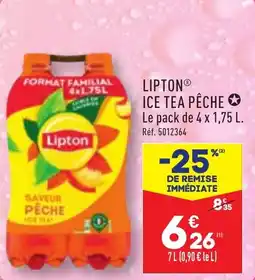 ALDI LIPTONⓇ ICE TEA PÊCHE offre