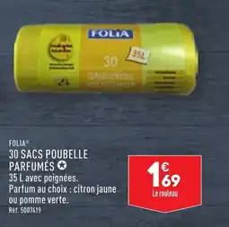 ALDI FOLIA® 30 SACS POUBELLE PARFUMÉS ✪ offre