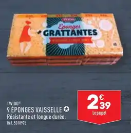 ALDI TWIDOⓇ 9 ÉPONGES VAISSELLE✪ offre