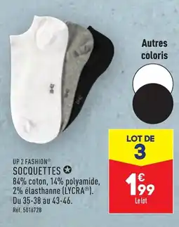 ALDI UP 2 FASHION® SOCQUETTES ✪ offre
