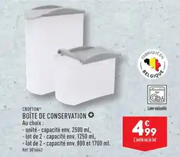 ALDI CROFTON® BOÎTE DE CONSERVATION ✪ offre