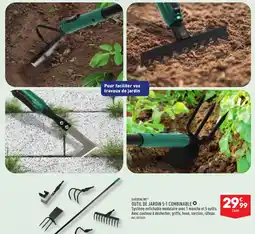 ALDI GARDENLINE® OUTIL DE JARDIN 5-1 COMBINABLE offre