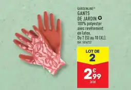 ALDI GARDENLINE® GANTS DE JARDIN✪ offre
