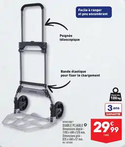 ALDI WORKZONE® DIABLE PLIABLE offre