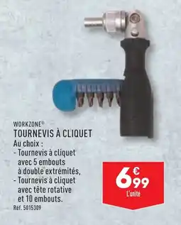ALDI WORKZONE® TOURNEVIS À CLIQUET offre