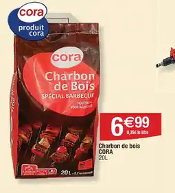Cora x Carrefour Charbon de bois CORA 20L offre