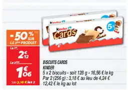 Netto BISCUITS CARDS KINDER offre