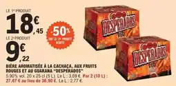 E.Leclerc Desperados - bière aromatisée à la cachaça, aux fruits rouges et au guarana offre