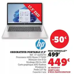Super U Hp - ordinateur portable 17,3 offre