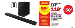 Super U Samsung - barre de son 2.1 + caisson offre