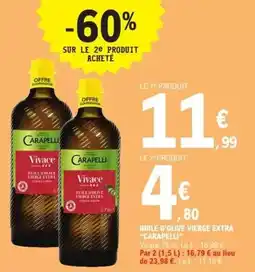 E.Leclerc Carapelli - huile dolive vierge extra offre