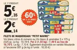 E.Leclerc Petit navire - filets de maquereaux offre