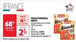 Auchan Supermarché Herta - knacki original offre