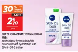 Netto SOIN DE JOUR APAISANT HYDRATATION 24H NIVEA offre