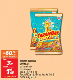 Netto BONBONS CARA COOL CARAMBAR offre