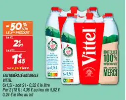 Netto EAU MINÉRALE NATURELLE VITTEL offre