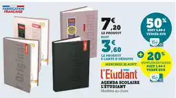 Super U L'ÉTUDIANT AGENDA SCOLAIRE offre