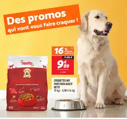 Netto CROQUETTES MIX POUR CHIEN ADULTE NETTO offre