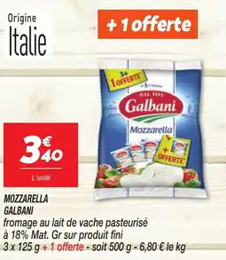 Netto MOZZARELLA GALBANI offre