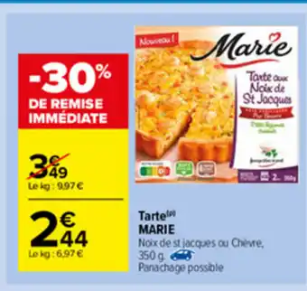 Carrefour Market Tarte Marie offre