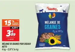 Netto MÉLANGE DE GRAINES POUR OISEAUX NETTO offre