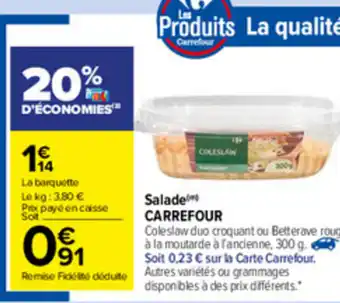 Carrefour Market Salade Carrefour offre