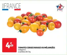 Auchan Supermarché TOMATES CERISES ROUGES OU MÉLANGÉES offre