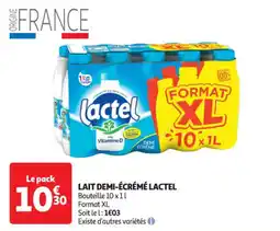 Auchan Supermarché LAIT DEMI-ÉCRÉMÉ LACTEL offre