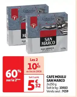 Auchan Supermarché CAFE MOULU SAN MARCO offre