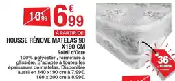 Carrefour HOUSSE RÉNOVE MATELAS 90 X190 CM offre