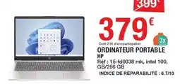 Carrefour ORDINATEUR PORTABLE HP offre