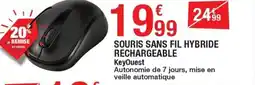 Carrefour SOURIS SANS FIL HYBRIDE RECHARGEABLE KeyOuest offre