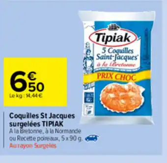 Carrefour Market Coquilles St Jacques surgelées offre
