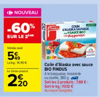 Collin d'Alaska avec sauce